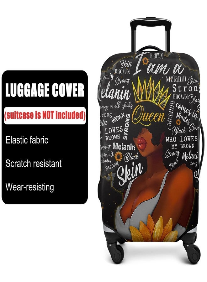 Subvise African American Queen Suitcase Cover Protector Elastic Luggage Cover Anti-scratch (Small (18-20in)) - Image 3